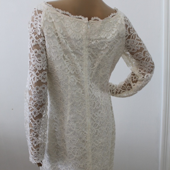 Vintage 80's Lew Magram Lace Pencil Dress - Picture 2 of 10